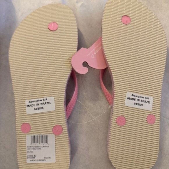 NEW NWT LOVESHACKFANCY x HAVAIANAS SANDALS SIZE 9/10 - Picture 4 of 4